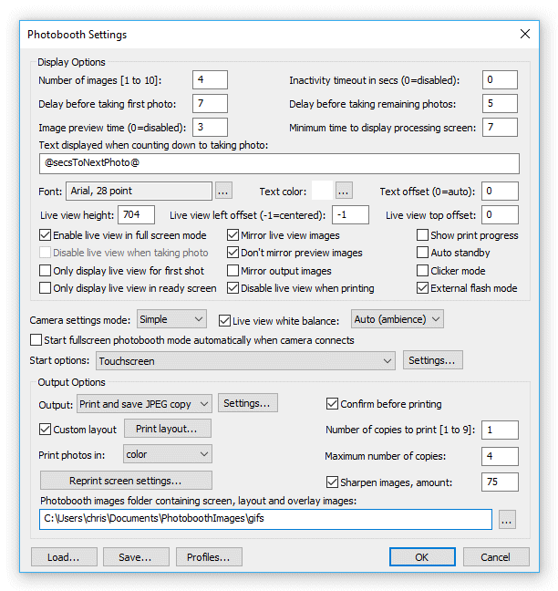 photoboothsettings